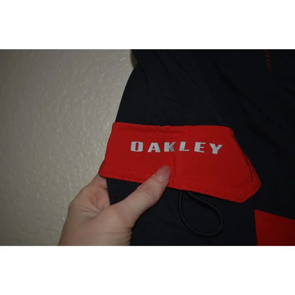 Oakley Red/Black Not Lined Swim Trunks Size 32